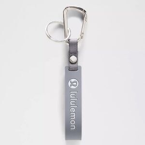 NWT SILICONE KEYCHAIN Solar Grey/Starch Blue SOGY/STRH - Lululemon OOS ONLINE!